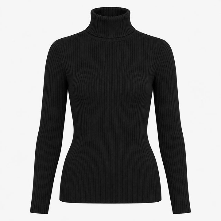 Sofia Gerippter Rollkragenpullover