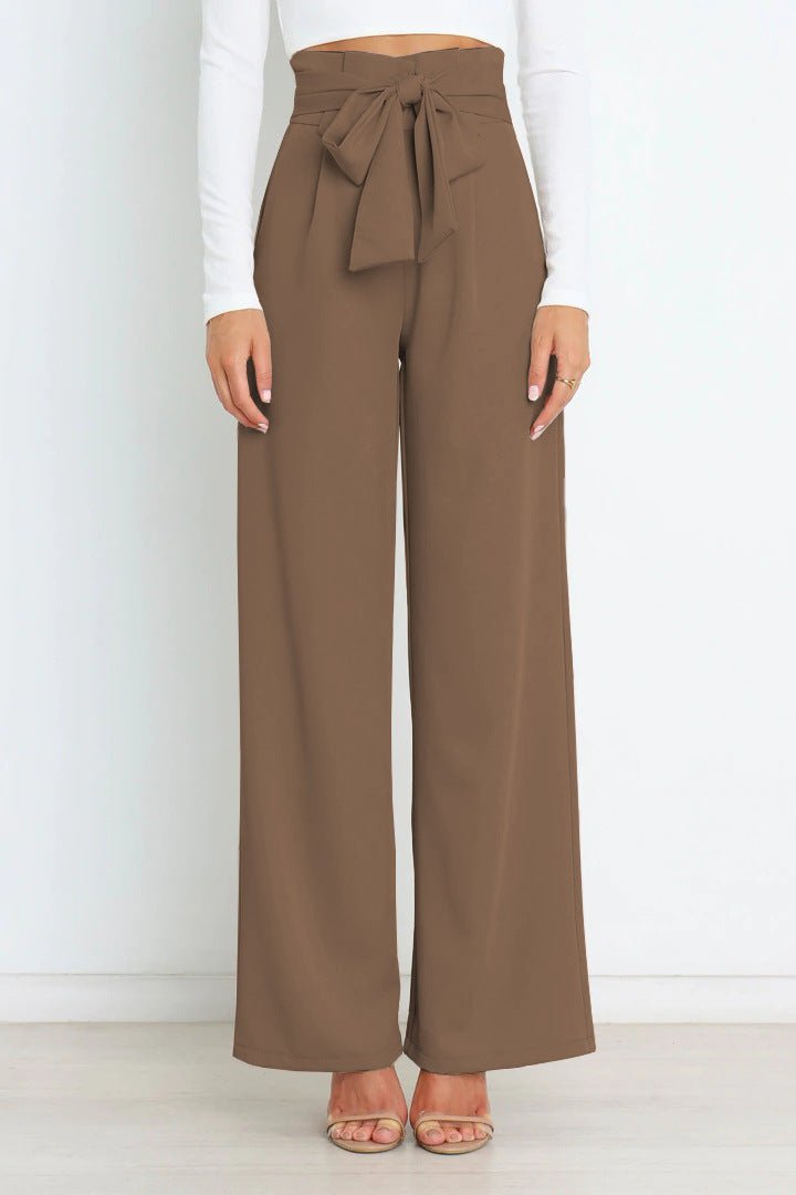 Chantal Weite Hose mit Bindegürtel