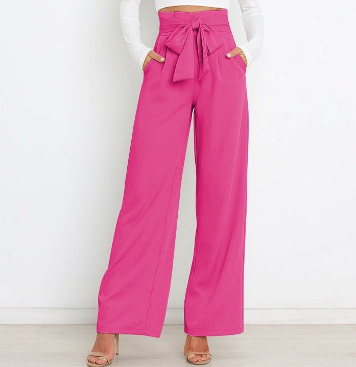 Chantal Weite Hose mit Bindegürtel