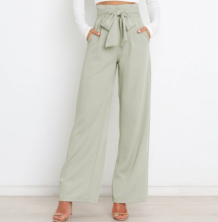 Chantal Weite Hose mit Bindegürtel