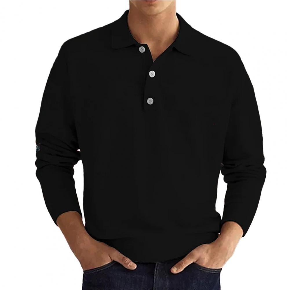 Elias Langarm-Poloshirt