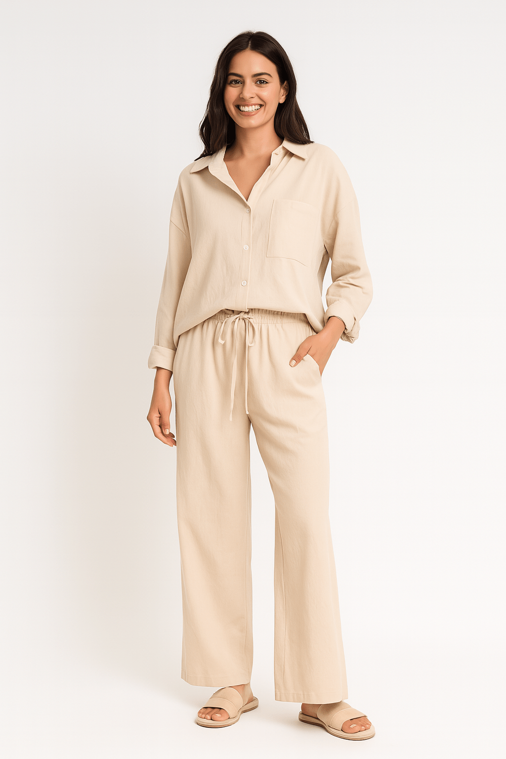 Joyce 2-teiliges Set mit lockerer Bluse und Hose