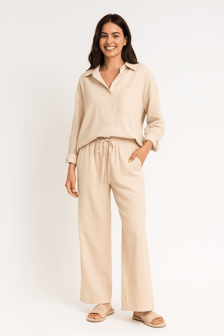 Joyce 2-teiliges Set mit lockerer Bluse und Hose
