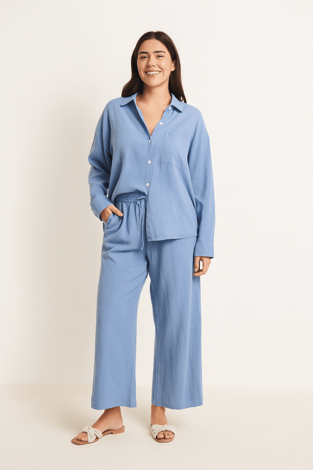 Joyce 2-teiliges Set mit lockerer Bluse und Hose