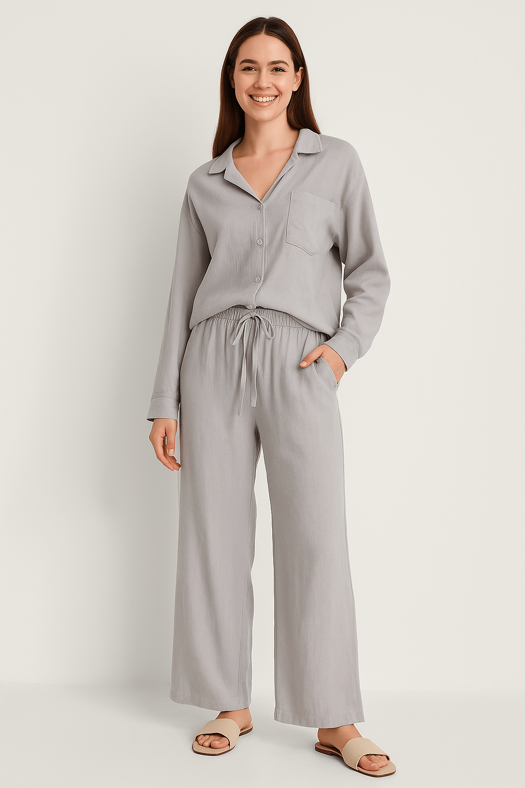Joyce 2-teiliges Set mit lockerer Bluse und Hose
