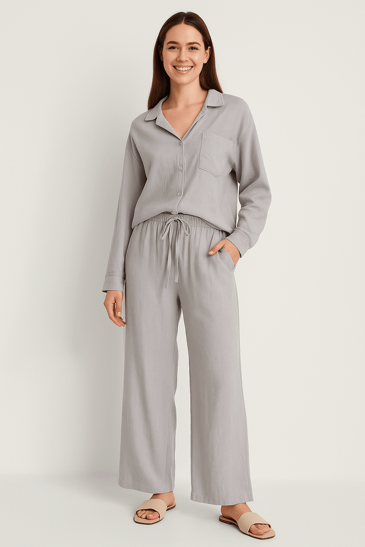 Joyce 2-teiliges Set mit lockerer Bluse und Hose