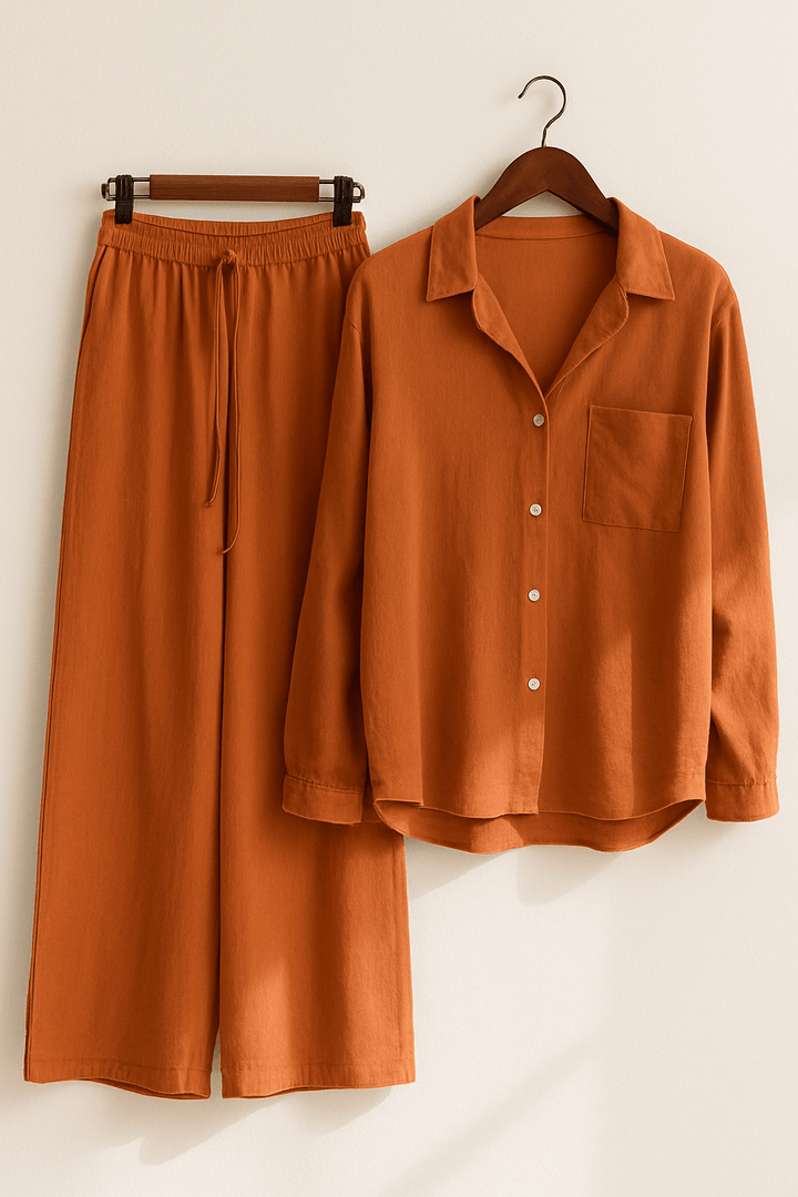 Joyce 2-teiliges Set mit lockerer Bluse und Hose